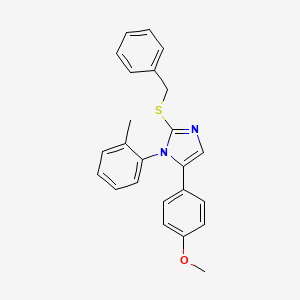 2-(benzylthio)-5-(4-methoxyphenyl)-1-(o-tolyl)-1H-imidazole