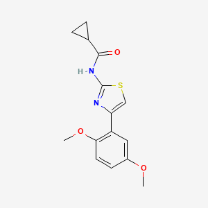 N-(4-(2,5-dimethoxyphenyl)thiazol-2-yl)cyclopropanecarboxamide