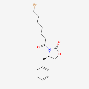 molecular formula C17H22BrNO3 B2482174 (S)-4-Benzyl-3-(7-bromoheptanoyl)oxazolidin-2-one CAS No. 203739-35-9