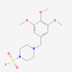 4-[(3,4,5-Trimethoxyphenyl)methyl]piperazine-1-sulfonyl fluoride