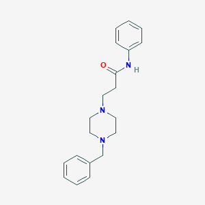 molecular formula C20H25N3O B248219 3-(4-benzylpiperazin-1-yl)-N-phenylpropanamide 