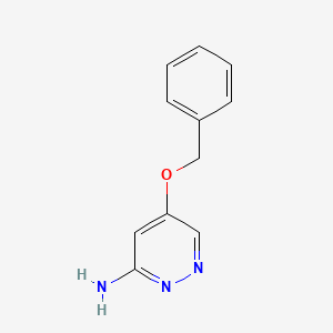 molecular formula C11H11N3O B2482208 3-Amino-5-(benzyloxy)pyridazine CAS No. 2155875-87-7