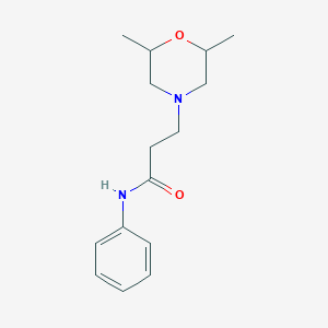 3-(2,6-dimethylmorpholin-4-yl)-N-phenylpropanamide