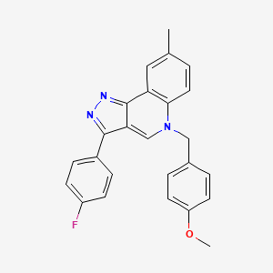 3-(4-fluorophenyl)-5-(4-methoxybenzyl)-8-methyl-5H-pyrazolo[4,3-c]quinoline