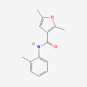 molecular formula C14H15NO2 B2482252 2,5-dimethyl-N-(2-methylphenyl)furan-3-carboxamide CAS No. 28562-71-2