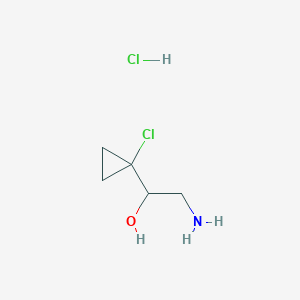 2-Amino-1-(1-chlorocyclopropyl)ethanol;hydrochloride