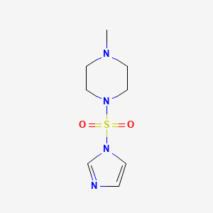 molecular formula C8H14N4O2S B2482263 1-[(1-Imidazolyl)sulfonyl]-4-methylpiperazine CAS No. 1823876-66-9