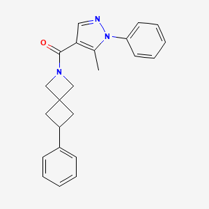 (5-Methyl-1-phenylpyrazol-4-yl)-(6-phenyl-2-azaspiro[3.3]heptan-2-yl)methanone