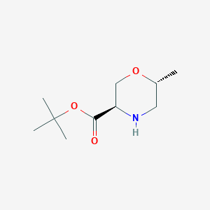 Tert-butyl (3R,6R)-6-methylmorpholine-3-carboxylate