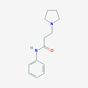 molecular formula C13H18N2O B248228 N-phenyl-3-(1-pyrrolidinyl)propanamide 