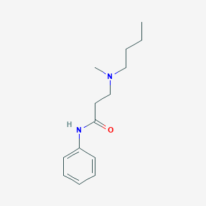 molecular formula C14H22N2O B248229 3-[butyl(methyl)amino]-N-phenylpropanamide 