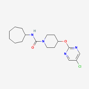 4-(5-Chloropyrimidin-2-yl)oxy-N-cycloheptylpiperidine-1-carboxamide