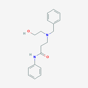 molecular formula C18H22N2O2 B248230 3-[benzyl(2-hydroxyethyl)amino]-N-phenylpropanamide 