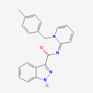 N-{1-[(4-methylphenyl)methyl]-1,2-dihydropyridin-2-ylidene}-1H-indazole-3-carboxamide