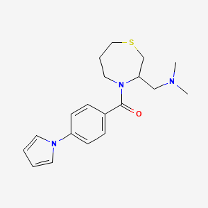 (4-(1H-pyrrol-1-yl)phenyl)(3-((dimethylamino)methyl)-1,4-thiazepan-4-yl)methanone