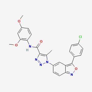 1-[3-(4-chlorophenyl)-2,1-benzoxazol-5-yl]-N-(2,4-dimethoxyphenyl)-5-methyl-1H-1,2,3-triazole-4-carboxamide