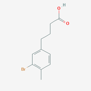 molecular formula C11H13BrO2 B2482331 4-(3-Brom-4-methylphenyl)butansäure CAS No. 1368783-16-7