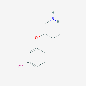 molecular formula C10H14FNO B2482333 1-[(1-Aminobutan-2-yl)oxy]-3-fluorobenzene CAS No. 883539-37-5