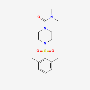 molecular formula C16H25N3O3S B2482339 4-(mesitylsulfonyl)-N,N-dimethylpiperazine-1-carboxamide CAS No. 708223-78-3