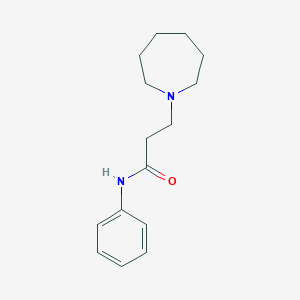 molecular formula C15H22N2O B248234 3-(azepan-1-yl)-N-phenylpropanamide 