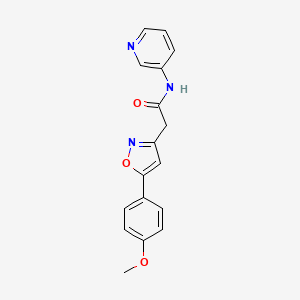 2-(5-(4-methoxyphenyl)isoxazol-3-yl)-N-(pyridin-3-yl)acetamide