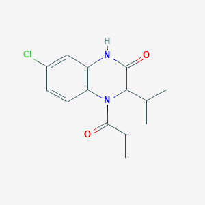 7-Chloro-3-propan-2-yl-4-prop-2-enoyl-1,3-dihydroquinoxalin-2-one