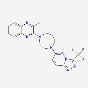 2-Methyl-3-[4-[3-(trifluoromethyl)-[1,2,4]triazolo[4,3-b]pyridazin-6-yl]-1,4-diazepan-1-yl]quinoxaline