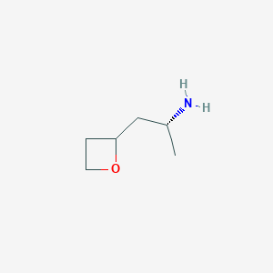 molecular formula C6H13NO B2482358 (2R)-1-(Oxetan-2-yl)propan-2-amine CAS No. 2248220-10-0
