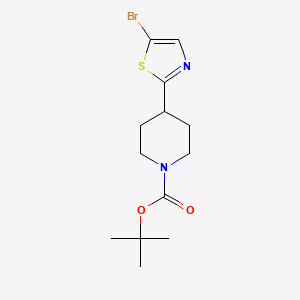 molecular formula C13H19BrN2O2S B2482362 叔丁基-4-(5-溴噻唑-2-基)哌嗪-1-甲酸酯 CAS No. 951259-16-8