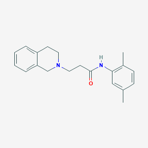 molecular formula C20H24N2O B248237 3-(3,4-dihydro-2(1H)-isoquinolinyl)-N-(2,5-dimethylphenyl)propanamide 