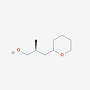 molecular formula C9H18O2 B2482388 (S)-2-Methyl-3-[(tetrahydro-2H-pyran)-2-yl]propan-1-ol CAS No. 2248215-75-8