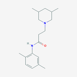 molecular formula C18H28N2O B248239 N-(2,5-dimethylphenyl)-3-(3,5-dimethylpiperidin-1-yl)propanamide 