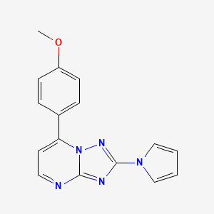 7-(4-Methoxyphenyl)-2-(1-pyrrolyl)-[1,2,4]triazolo[1,5-a]pyrimidine