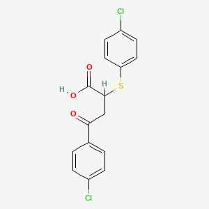 4-(4-Chlorophenyl)-2-[(4-chlorophenyl)sulfanyl]-4-oxobutanoic acid