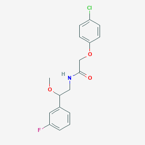 2-(4-chlorophenoxy)-N-(2-(3-fluorophenyl)-2-methoxyethyl)acetamide