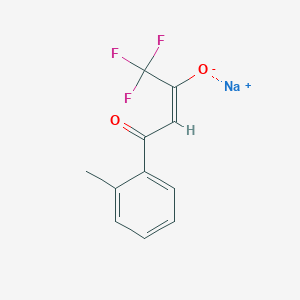 sodium (2E)-1,1,1-trifluoro-4-(2-methylphenyl)-4-oxobut-2-en-2-olate