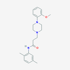 molecular formula C22H29N3O2 B248242 N-(2,5-dimethylphenyl)-3-[4-(2-methoxyphenyl)piperazin-1-yl]propanamide 