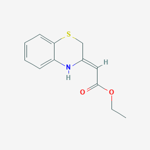 ethyl 2-[2H-1,4-benzothiazin-3(4H)-yliden]acetate