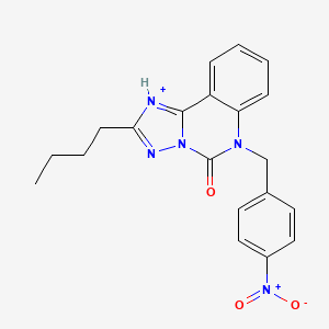 2-butyl-6-[(4-nitrophenyl)methyl]-5H,6H-[1,2,4]triazolo[1,5-c]quinazolin-5-one