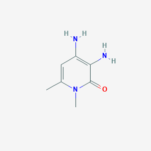 molecular formula C7H11N3O B2482467 3,4-二氨基-1,6-二甲基-1,2-二氢吡啶-2-酮 CAS No. 4967-08-2