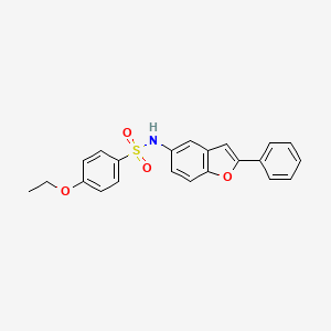 molecular formula C22H19NO4S B2482469 4-ethoxy-N-(2-phenylbenzofuran-5-yl)benzenesulfonamide CAS No. 329905-63-7