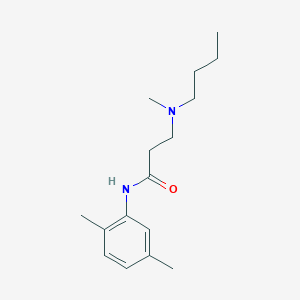 3-[butyl(methyl)amino]-N-(2,5-dimethylphenyl)propanamide