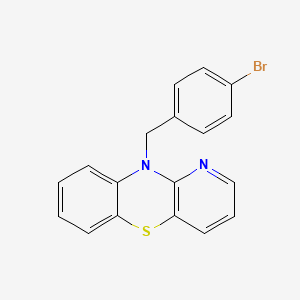 molecular formula C18H13BrN2S B2482496 10-(4-bromobenzyl)-10H-pyrido[3,2-b][1,4]benzothiazine CAS No. 477864-54-3