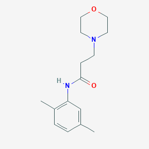 molecular formula C15H22N2O2 B248250 N-(2,5-dimethylphenyl)-3-(4-morpholinyl)propanamide 
