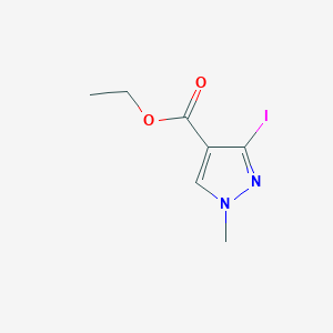 molecular formula C7H9IN2O2 B2482505 ethyl 3-iodo-1-methyl-1H-pyrazole-4-carboxylate CAS No. 799835-39-5