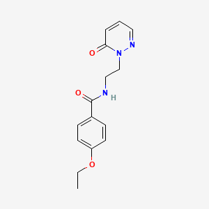 molecular formula C15H17N3O3 B2482506 4-ethoxy-N-(2-(6-oxopyridazin-1(6H)-yl)ethyl)benzamide CAS No. 1049550-49-3