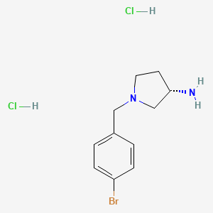 molecular formula C11H17BrCl2N2 B2482508 (S)-1-(4-溴苯甲基)吡咯烷-3-胺二盐酸盐 CAS No. 1286208-58-9