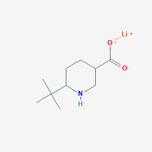 molecular formula C10H18LiNO2 B2482510 Lithium;6-tert-butylpiperidine-3-carboxylate CAS No. 2413899-24-6