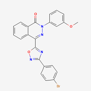 molecular formula C23H15BrN4O3 B2482513 4-(3-(4-bromophenyl)-1,2,4-oxadiazol-5-yl)-2-(3-methoxyphenyl)phthalazin-1(2H)-one CAS No. 1357740-85-2