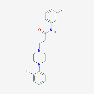 molecular formula C20H24FN3O B248252 3-[4-(2-Fluoro-phenyl)-piperazin-1-yl]-N-m-tolyl-propionamide 